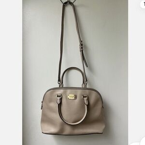 Michael Kors Cindy Large Dome Leather Crossbody Purse